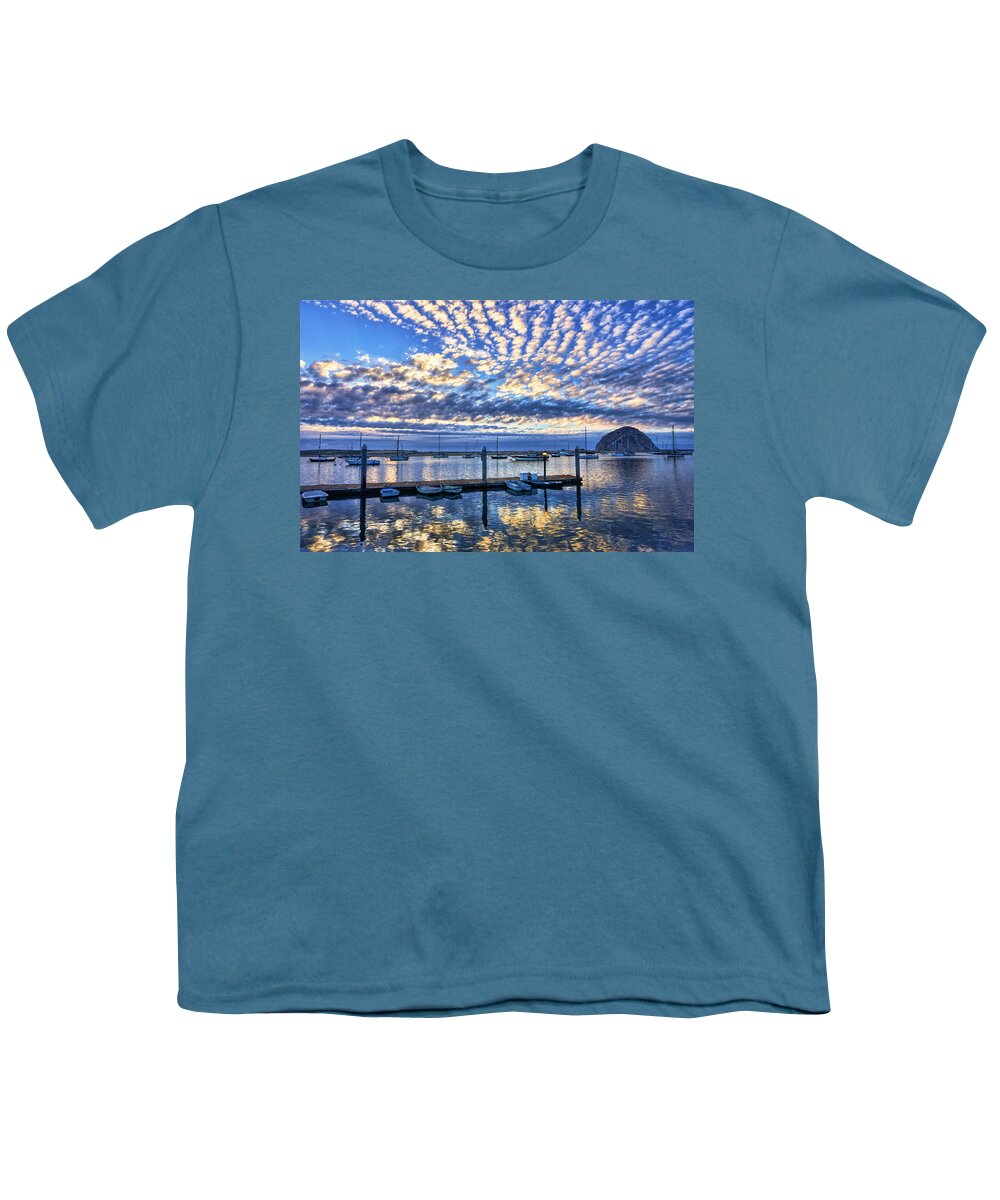 Morro Bay Youth T-Shirt featuring the photograph Tidelands Park Reflections by Beth Sargent