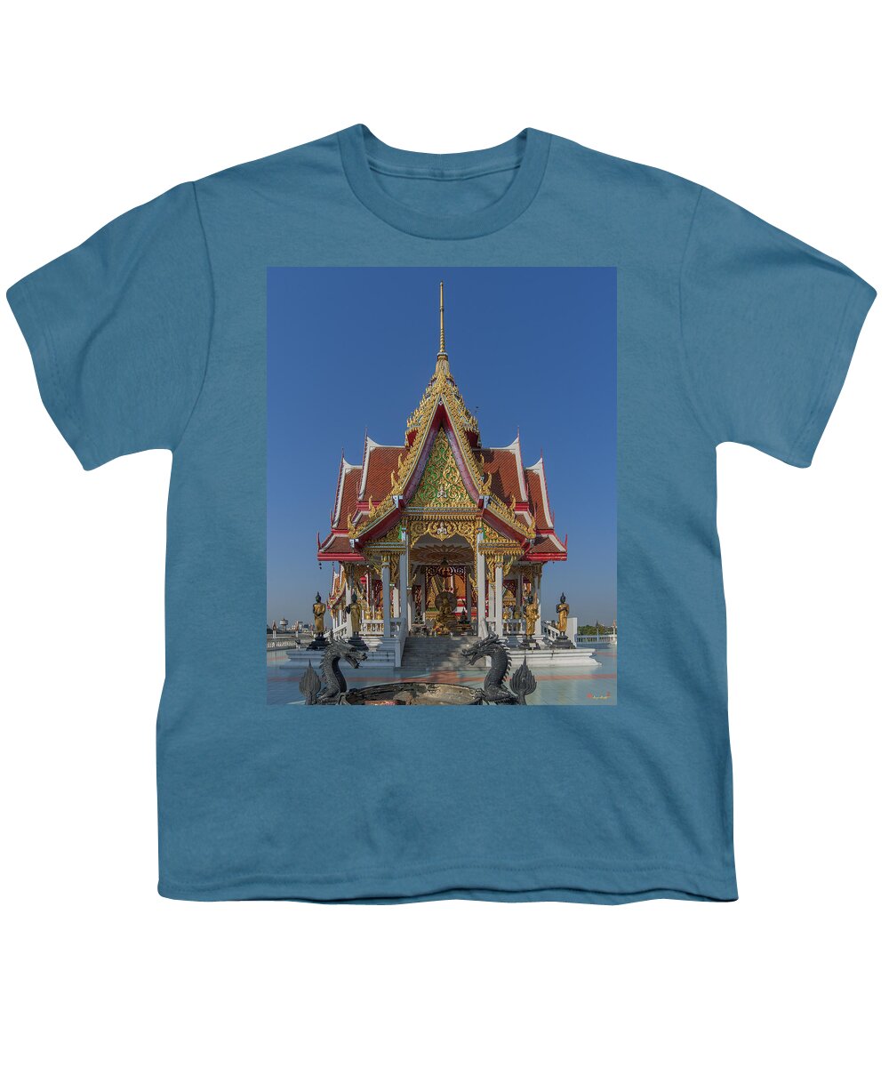 Temple Youth T-Shirt featuring the photograph Wat Bukkhalo Central Roof-top Pavilion DTHB1809 by Gerry Gantt