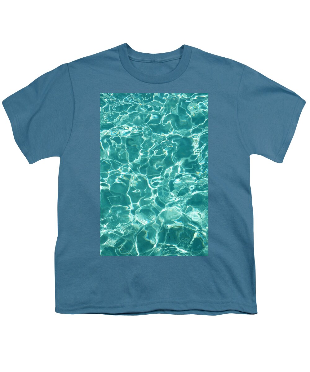 Water Youth T-Shirt featuring the photograph Water Meditation I. Five Elements. Healing with Feng Shui and Color Therapy in Interior Design by Jenny Rainbow