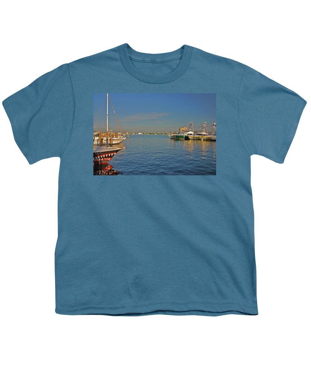 Sailfish Marina Youth T-Shirt featuring the photograph 18- Jaws by Joseph Keane