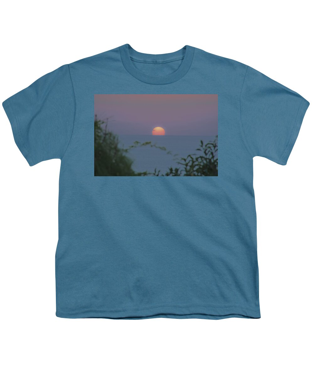 Blue Youth T-Shirt featuring the photograph Sunset #3 by Michael Goyberg