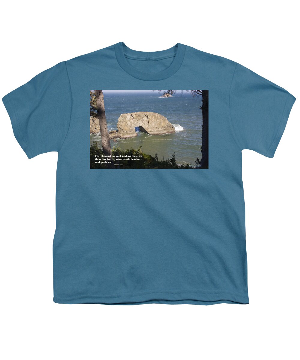 Northwest Inspirationals Youth T-Shirt featuring the photograph Arch Rock by Mick Anderson