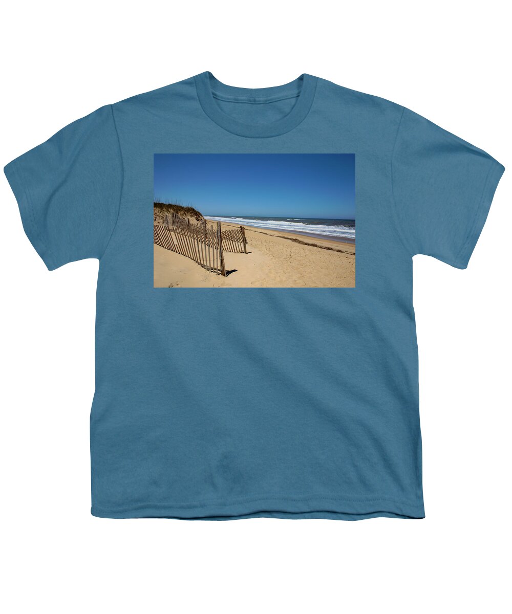 Beach Youth T-Shirt featuring the photograph Beachscape by Mary Almond
