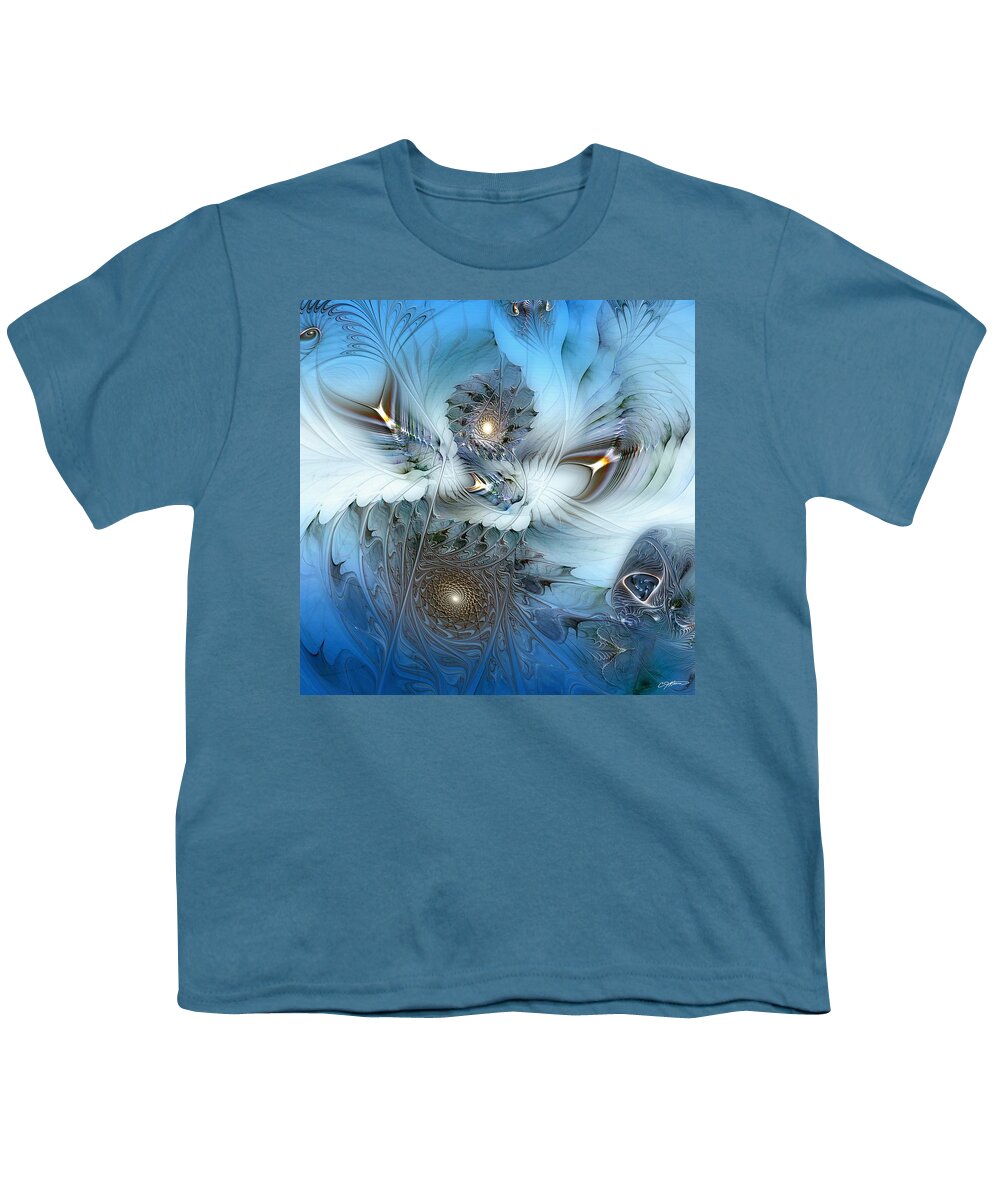 Abstract Youth T-Shirt featuring the digital art Dream Journey by Casey Kotas