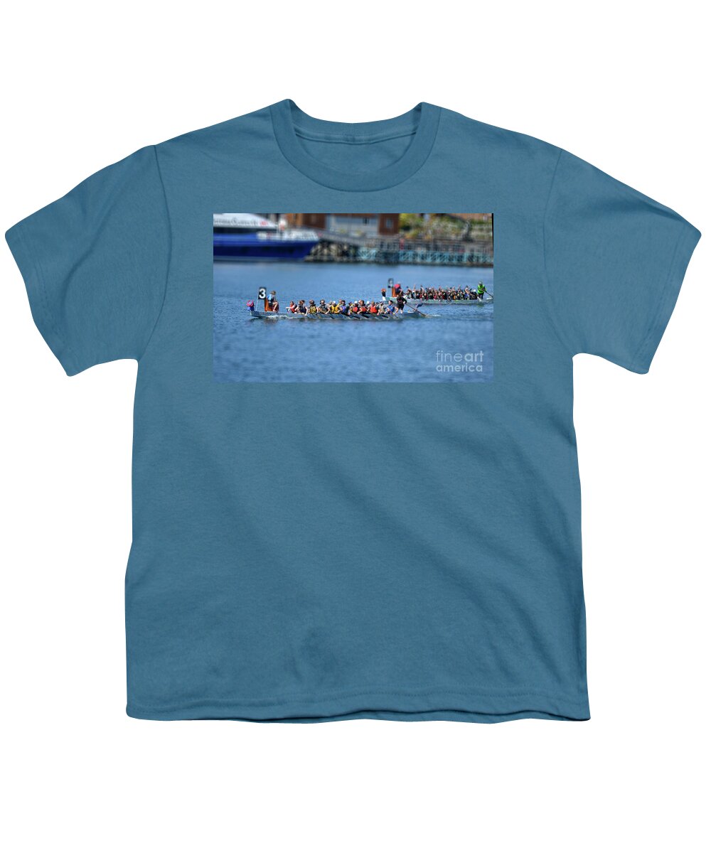 Dragon Boat Races Youth T-Shirt featuring the photograph Tiny Dragons by Traci Cottingham