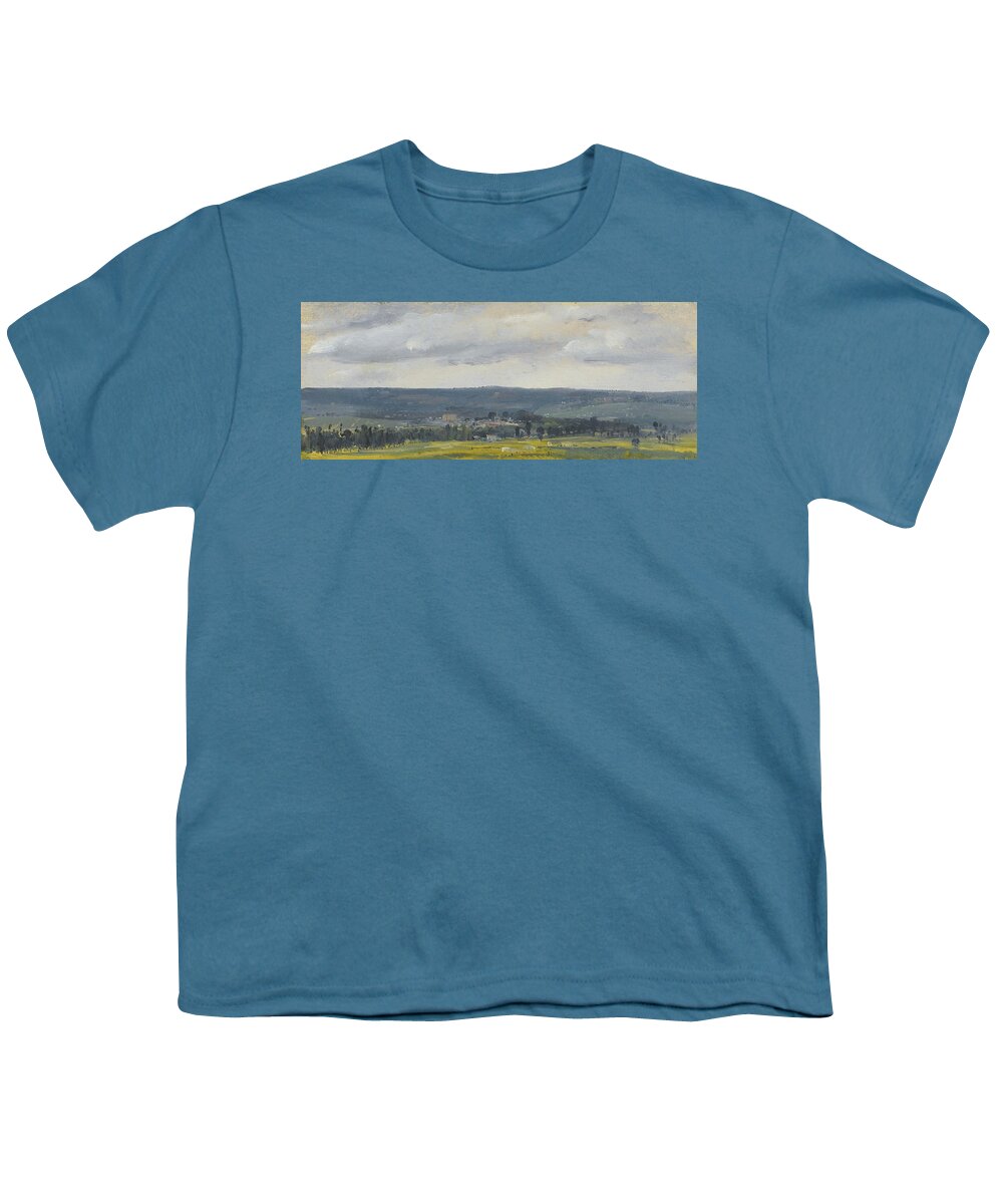 Theodore Rousseau Youth T-Shirt featuring the painting Vallee De La Seine by MotionAge Designs