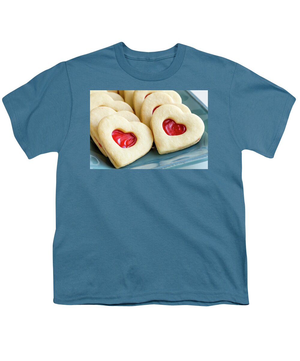 Valentines Day Youth T-Shirt featuring the photograph Cookie Love #1 by Teri Virbickis