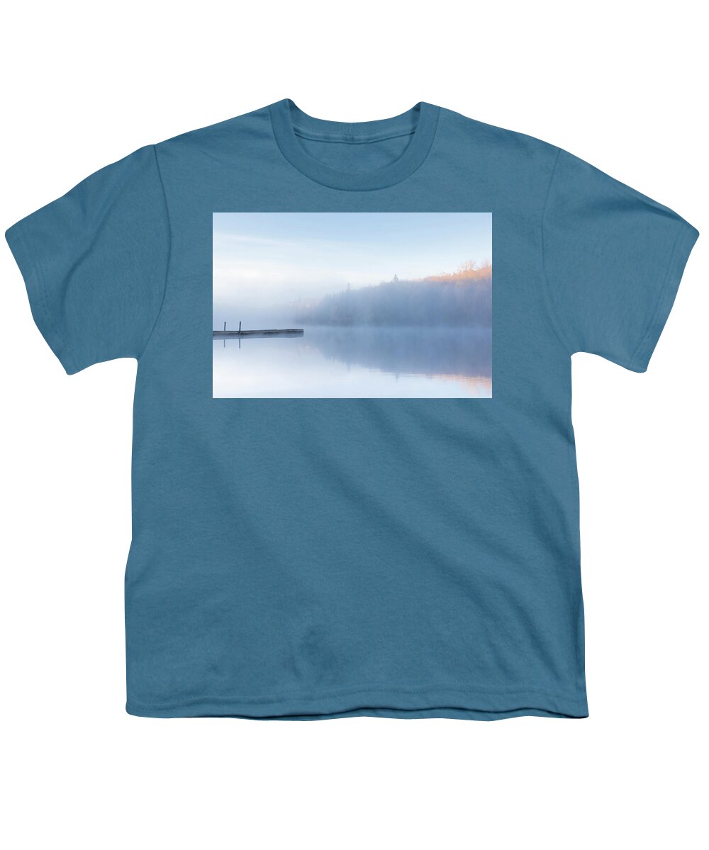 Black And White Youth T-Shirt featuring the photograph Peaceful Morning Sunrise #2 by Scott Slone