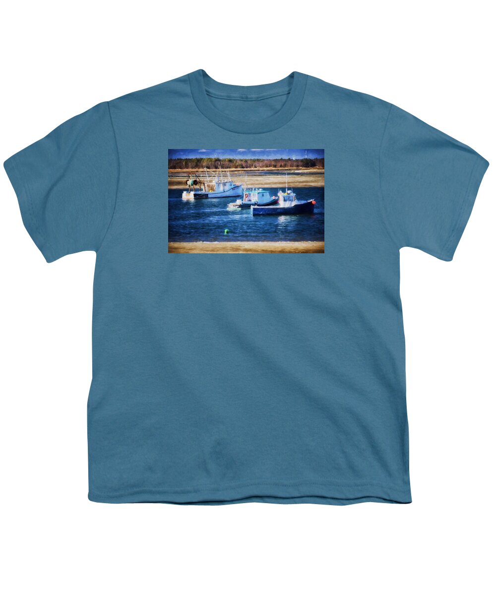 Sand Youth T-Shirt featuring the photograph Seabrook Harbor #2 by Tricia Marchlik