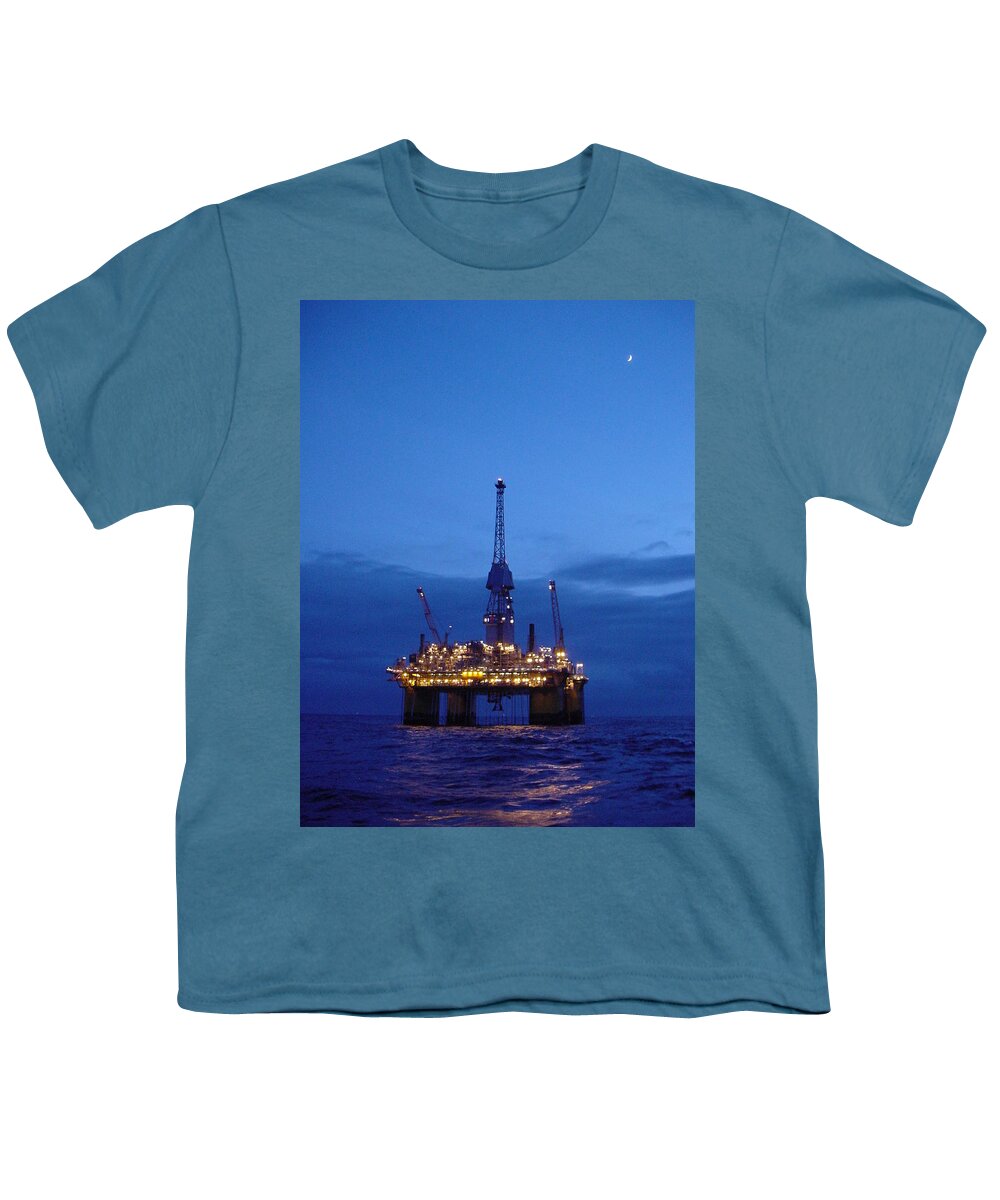 Photograph Youth T-Shirt featuring the photograph Visund in the Twilight by Charles and Melisa Morrison