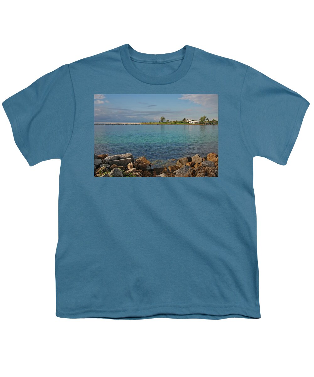  Lake Worth Inlet Youth T-Shirt featuring the photograph 10- Lake Worth Inlet by Joseph Keane