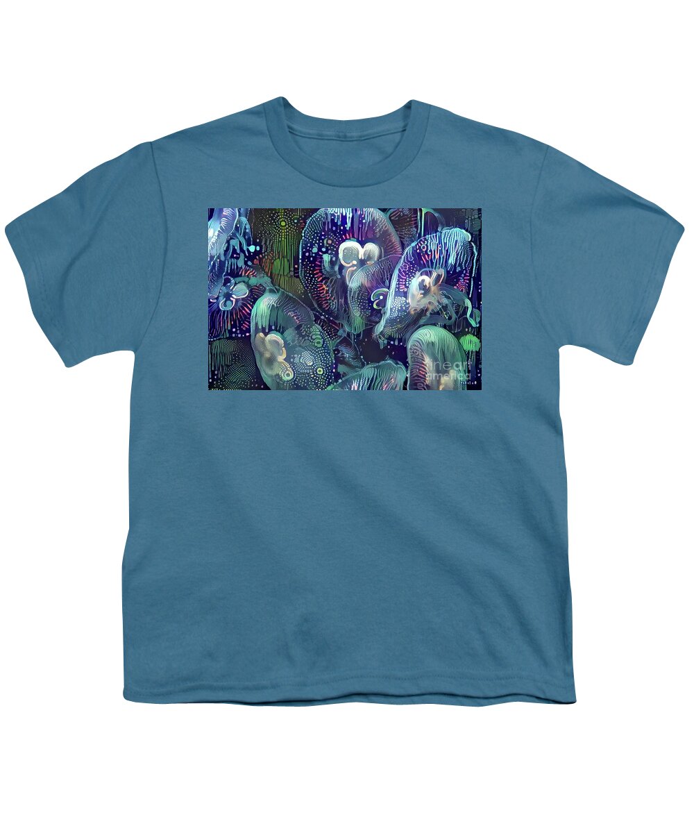 Animal Youth T-Shirt featuring the digital art Abstract Jellyfish #48 by Amy Cicconi
