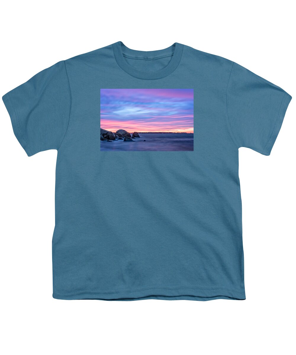 Photograph New England Youth T-Shirt featuring the photograph A New Dawn Gloucester by Michael Hubley