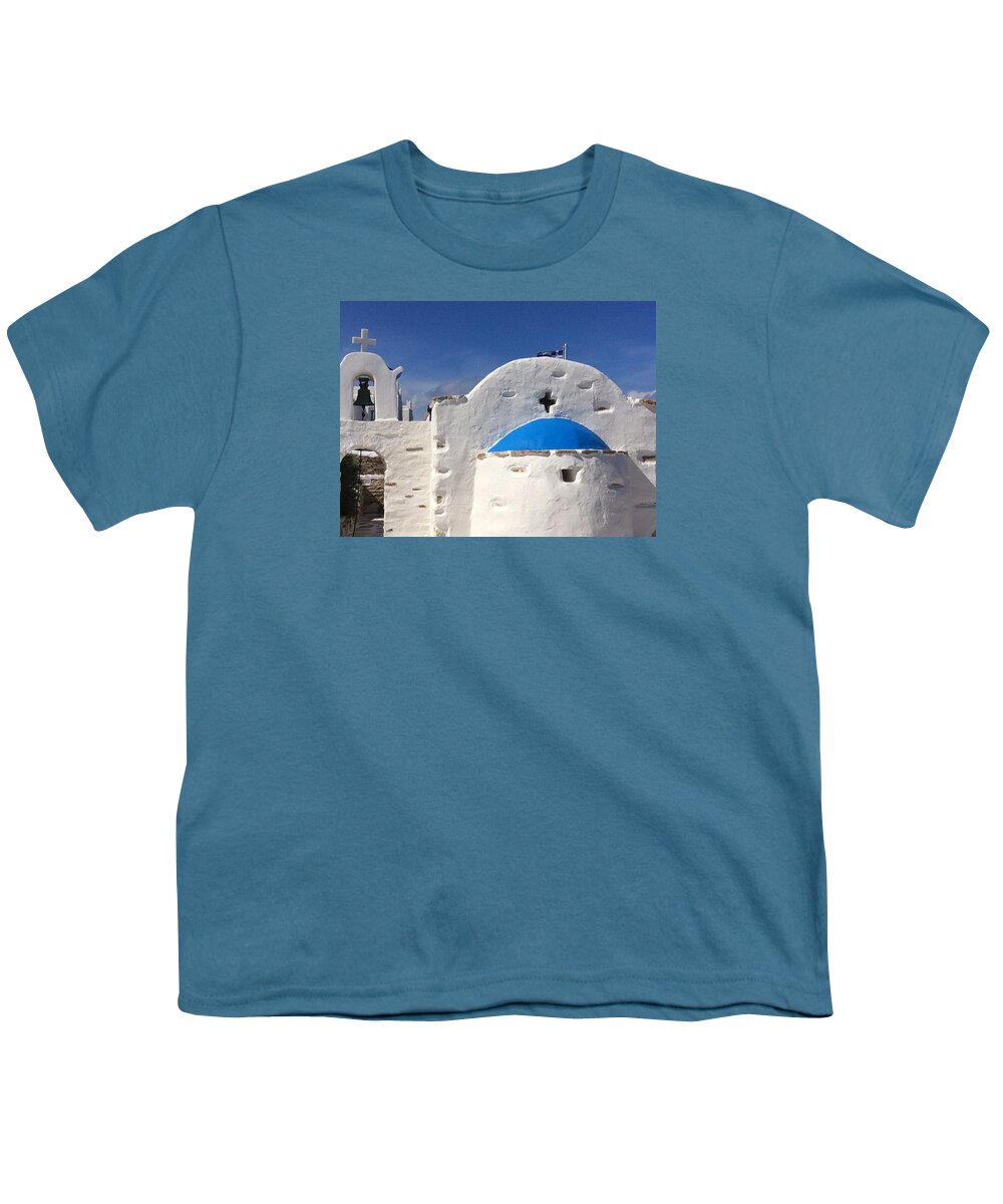 Colette Youth T-Shirt featuring the photograph AntiParos Island Greece by Colette V Hera Guggenheim