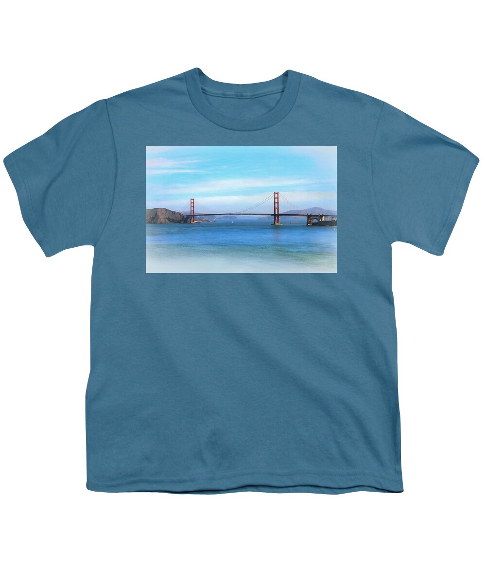Beautiful Morning At The Golden Gate Youth T-Shirt featuring the photograph Beautiful Morning at the Golden Gate by Bonnie Follett