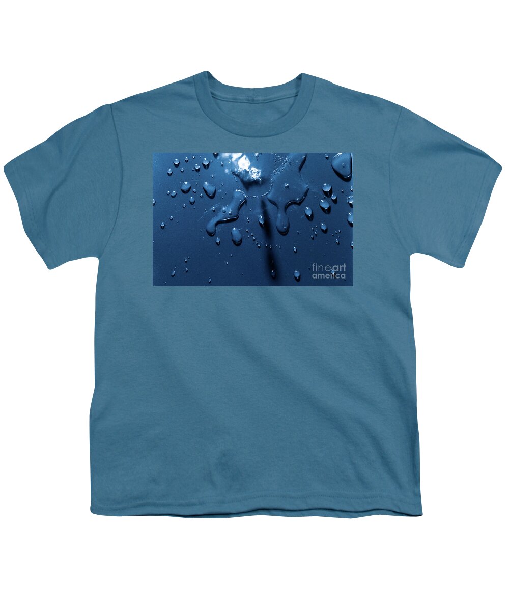 Splash Youth T-Shirt featuring the photograph Beautiful water splashes viewed from above by Simon Bratt