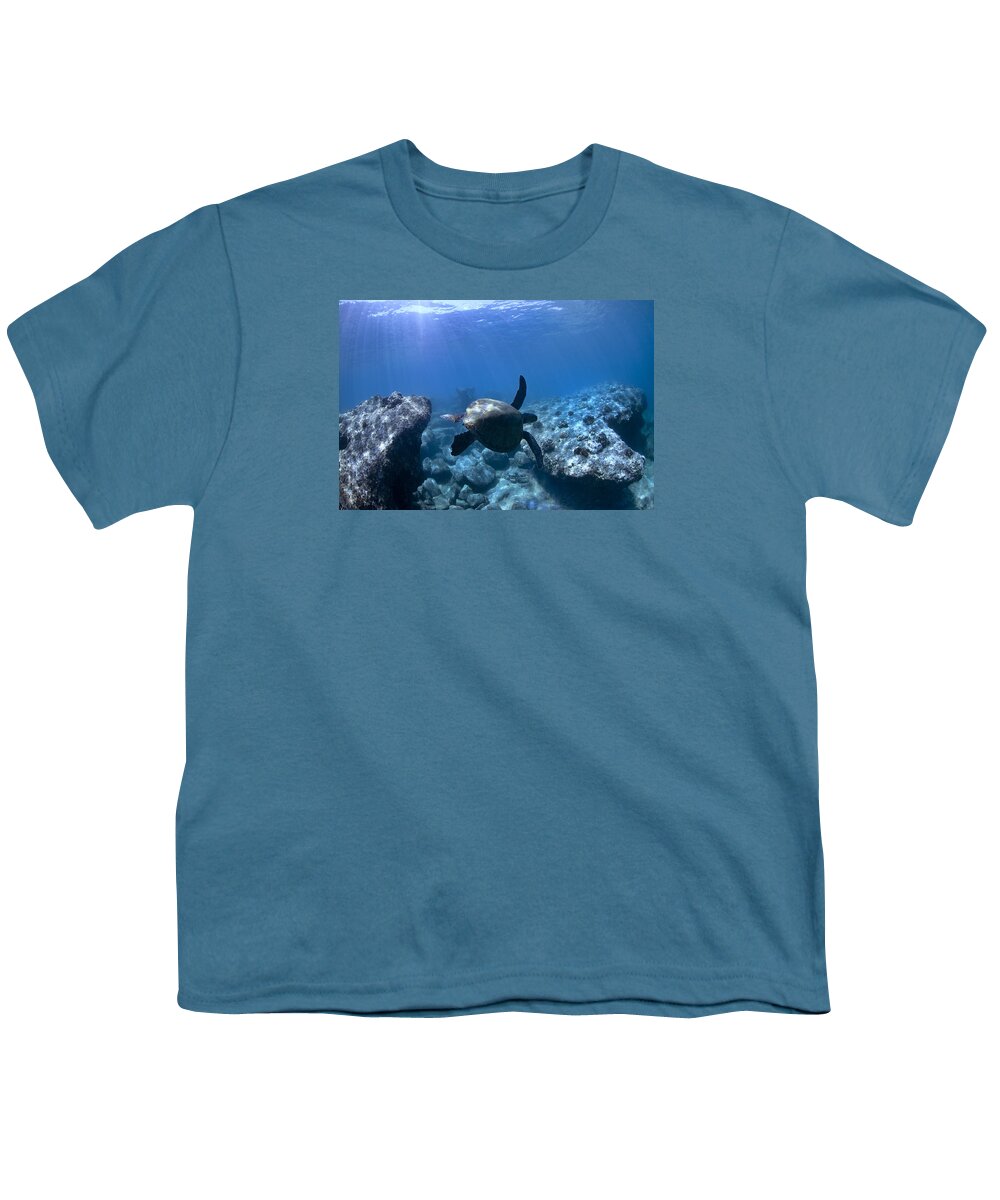 Sea Youth T-Shirt featuring the photograph Between Two Rocks by Sean Davey