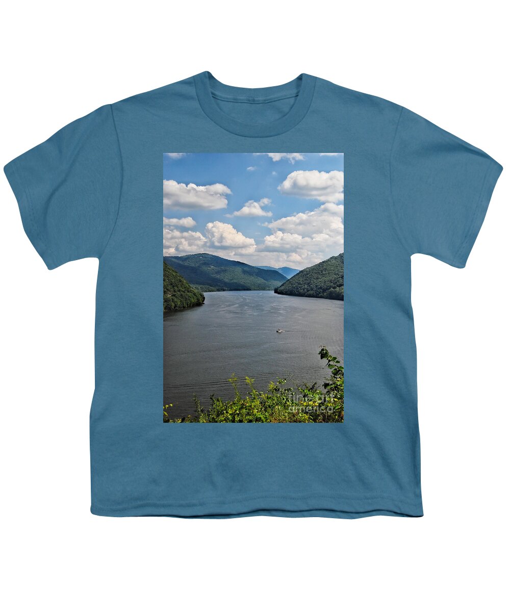 Bluestone Lake Youth T-Shirt featuring the photograph Bluestone Lake - Hinton West Virginia by Kerri Farley