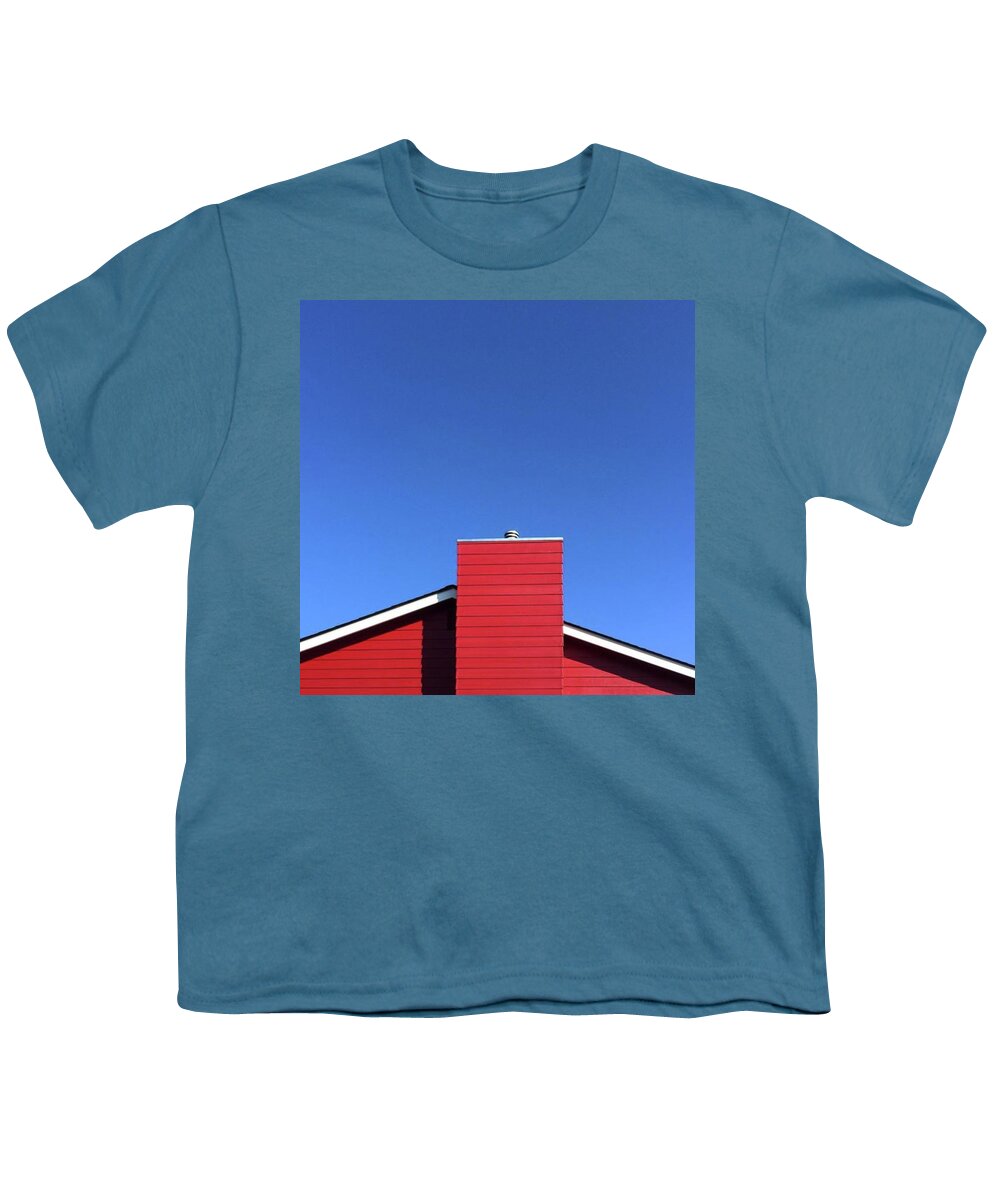 Blue Youth T-Shirt featuring the photograph Bright Blue Sky On The Last Day Of by Ginger Oppenheimer