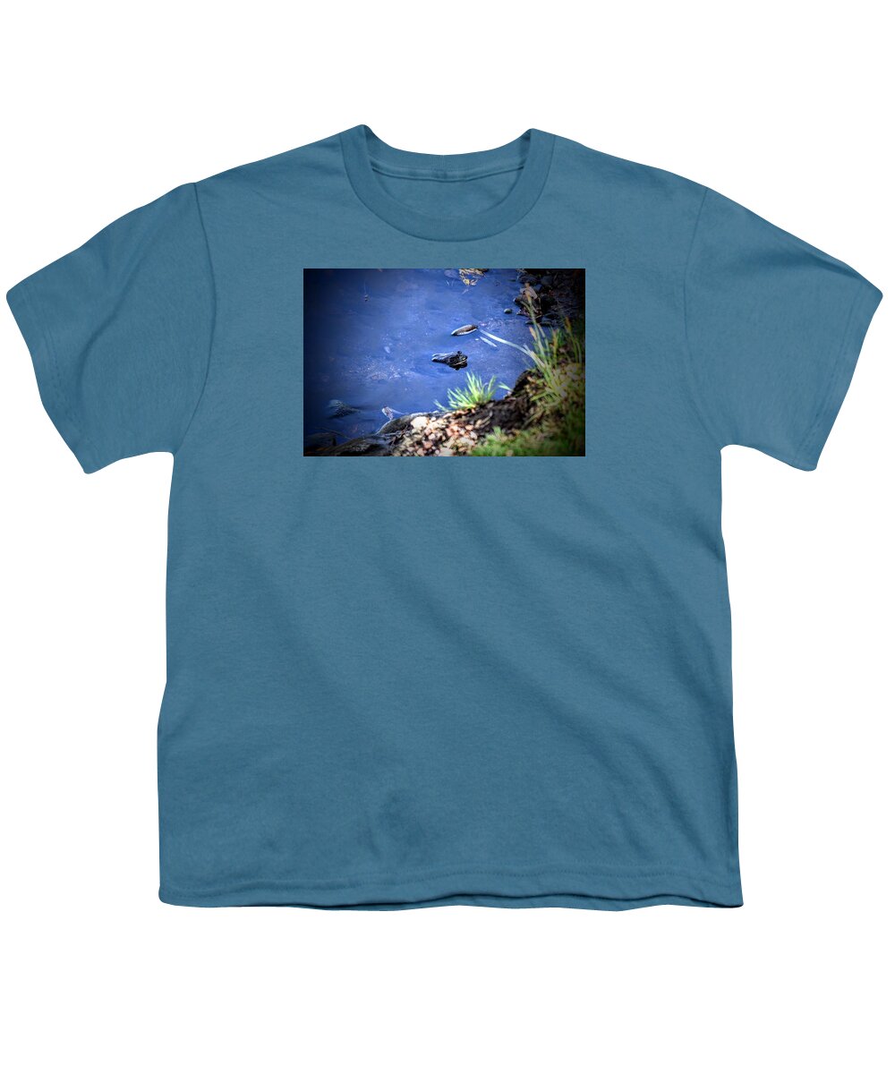 Bullfrog Youth T-Shirt featuring the photograph Bullfrog Blues by Michael Brungardt