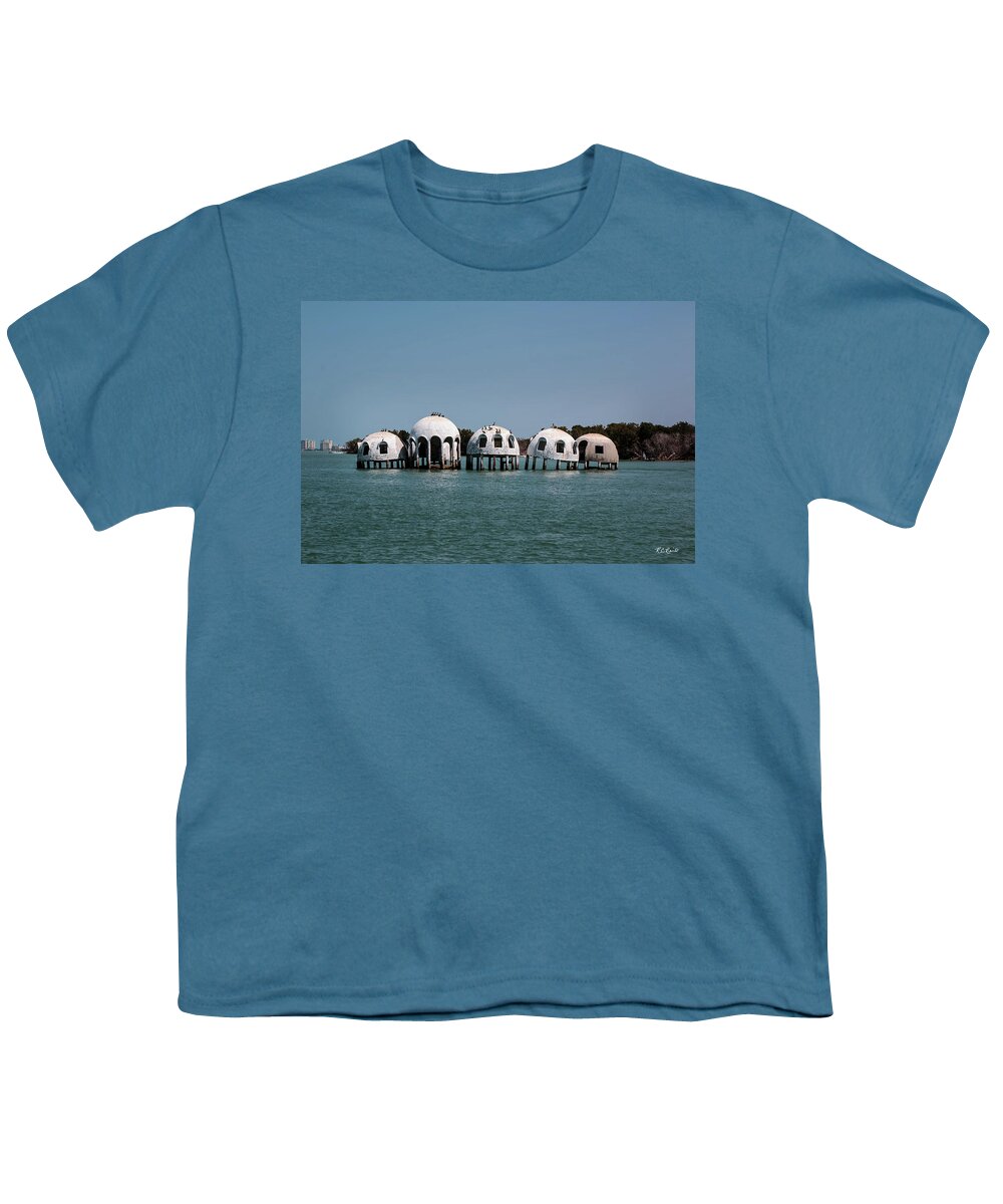 Florida Youth T-Shirt featuring the photograph Cape Romano - Domed Homes - Marco in the Background by Ronald Reid