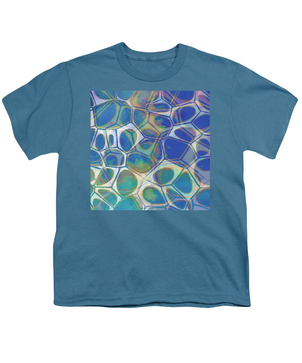 Painting Youth T-Shirt featuring the painting Cell Abstract 13 by Edward Fielding
