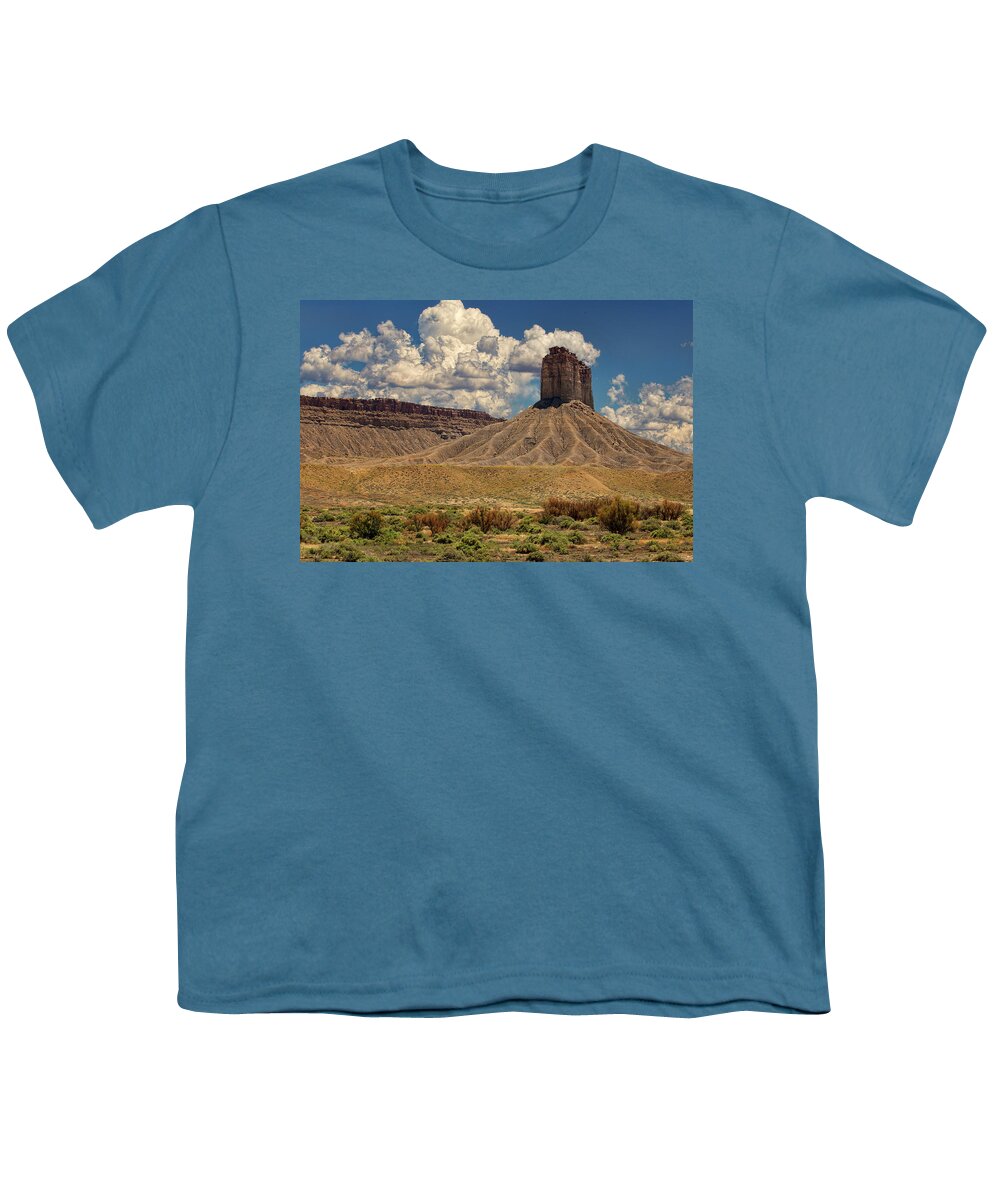 Landscape Youth T-Shirt featuring the photograph Chimney Rock by Michael McKenney