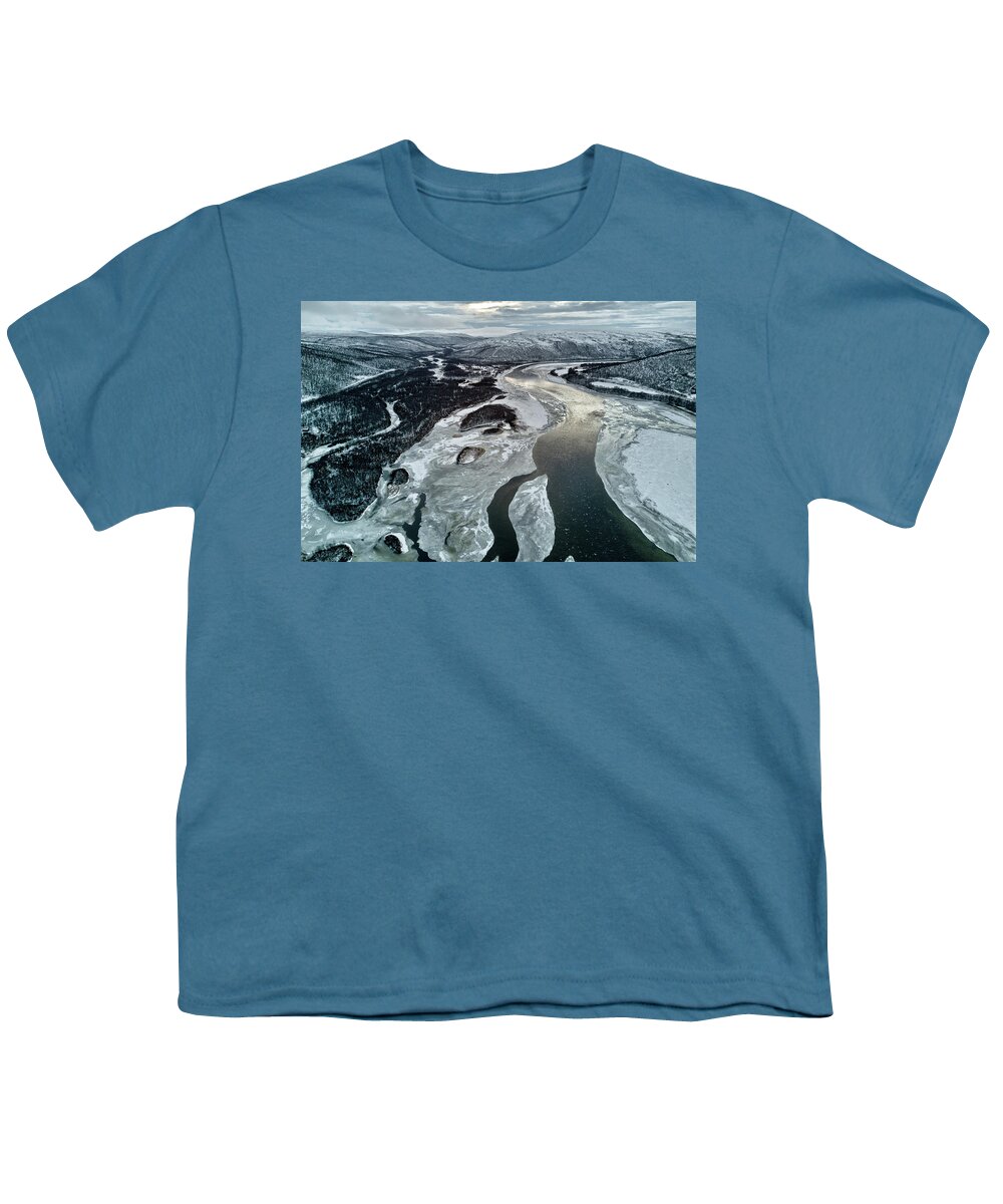 Landscape Youth T-Shirt featuring the photograph Cold Days I by Pekka Sammallahti