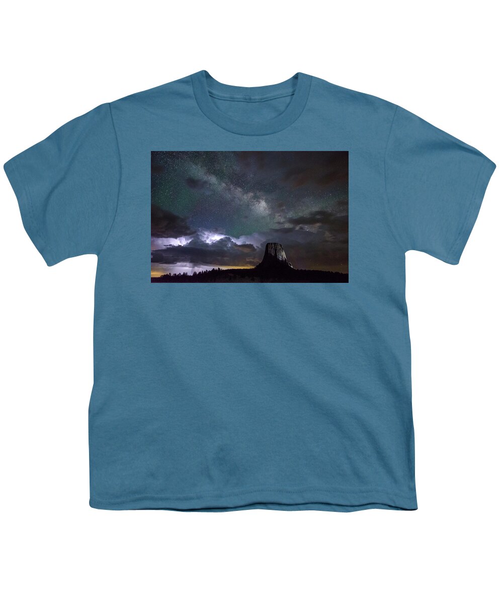 Devils Tower Youth T-Shirt featuring the photograph Convergence I by Greni Graph
