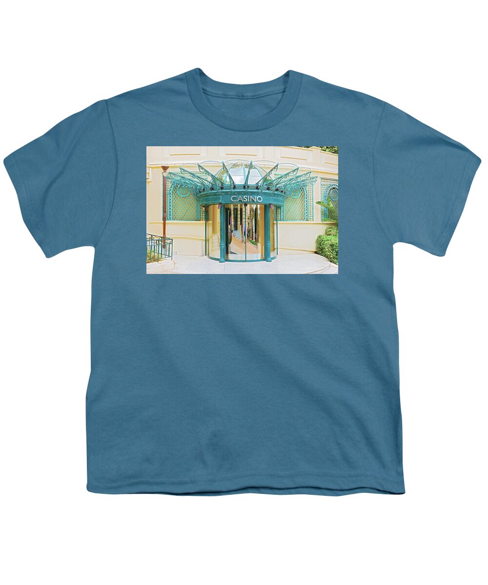Doors Youth T-Shirt featuring the photograph Doors to casino in Monte Carlo by Marek Poplawski