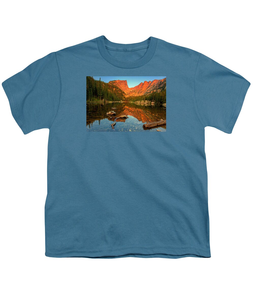 Dream Lake Youth T-Shirt featuring the photograph Dream Lake Sunrise by John Vose