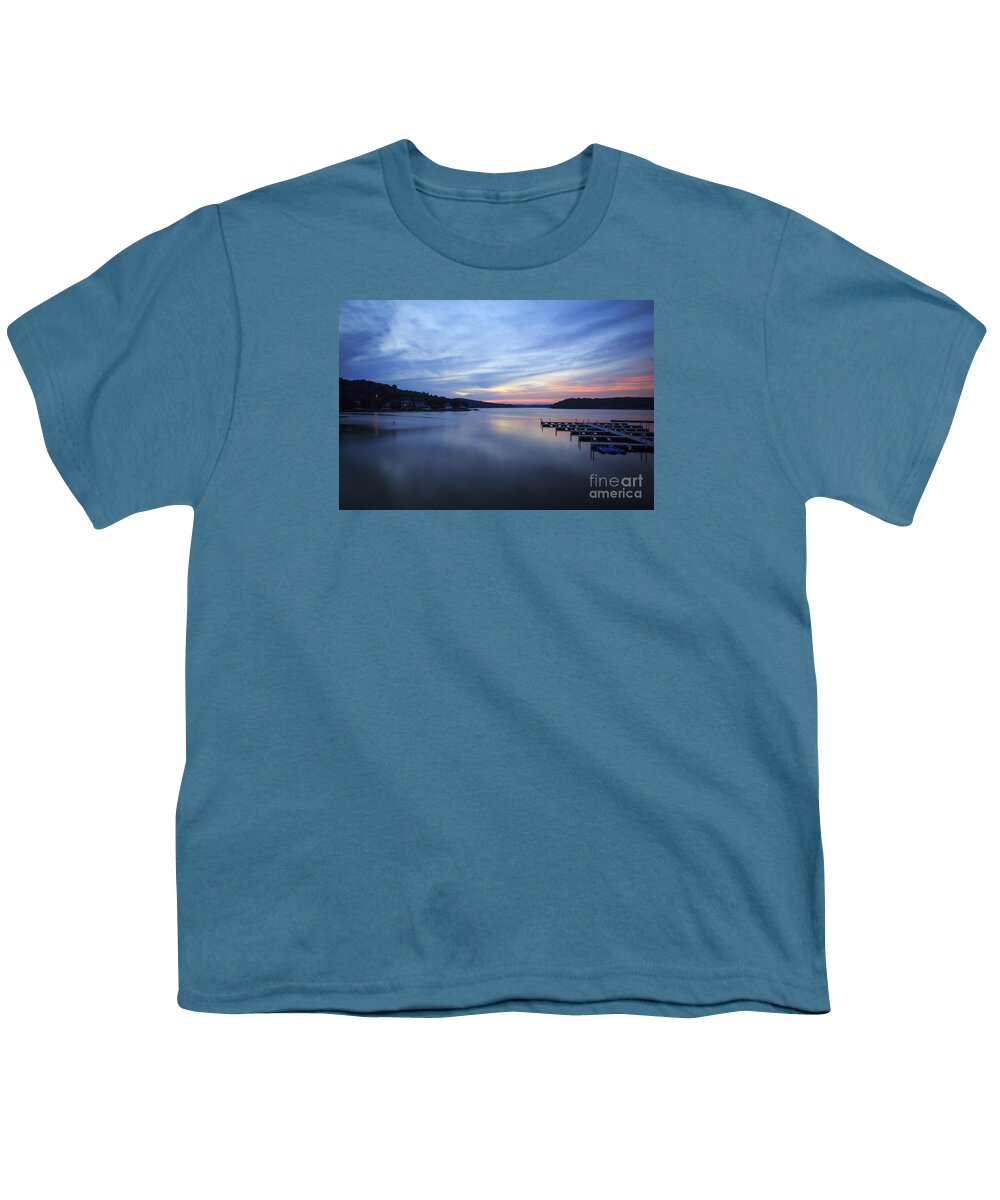 Lake Youth T-Shirt featuring the photograph Early Morning at Lake of the Ozarks by Dennis Hedberg