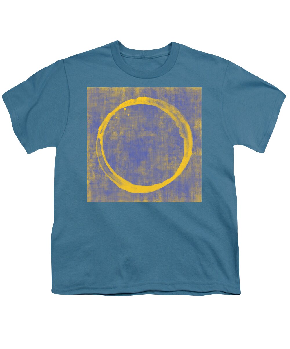Circle Youth T-Shirt featuring the painting Enso 1 by Julie Niemela