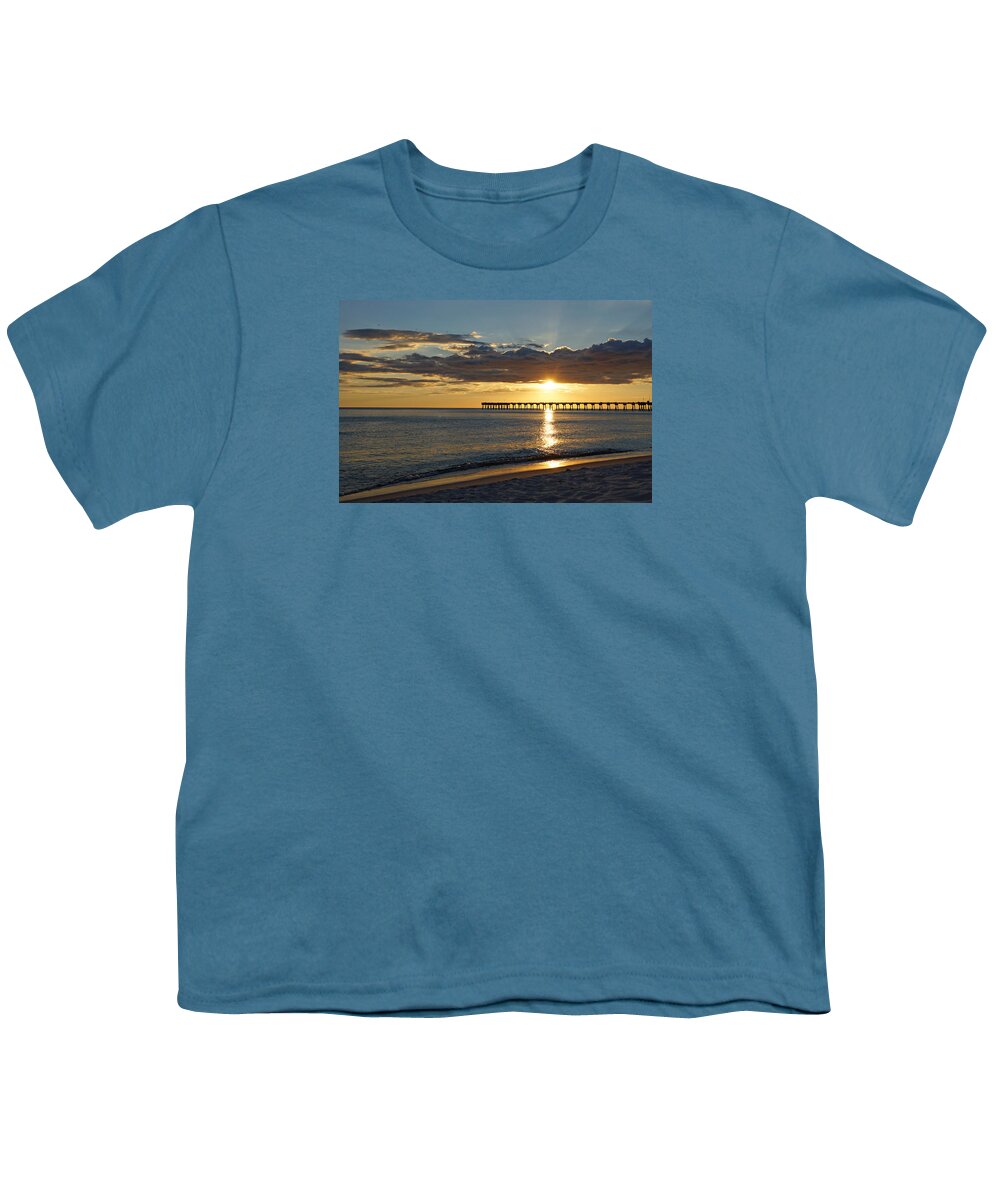 Sunset Youth T-Shirt featuring the photograph Evening Sunlight by Sandy Keeton