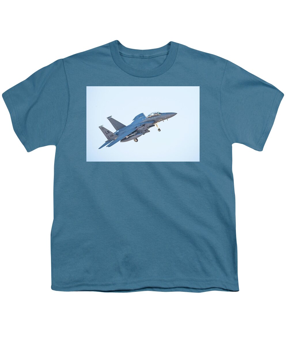 F15 Eagle Youth T-Shirt featuring the photograph F15 Eagle by Paul Freidlund