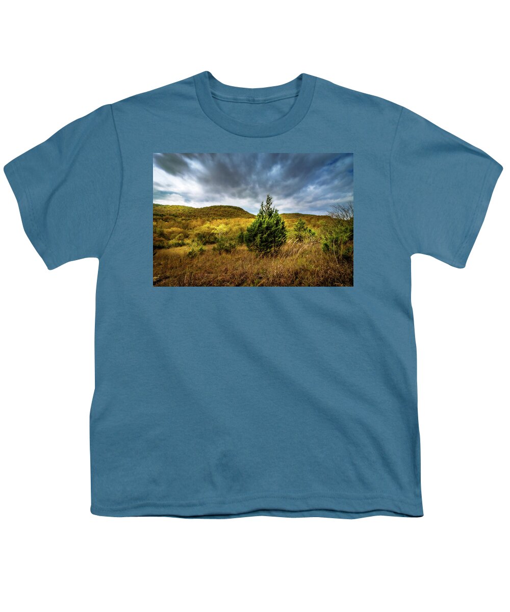 Fall Youth T-Shirt featuring the photograph Fall in the Ozarks by Allin Sorenson