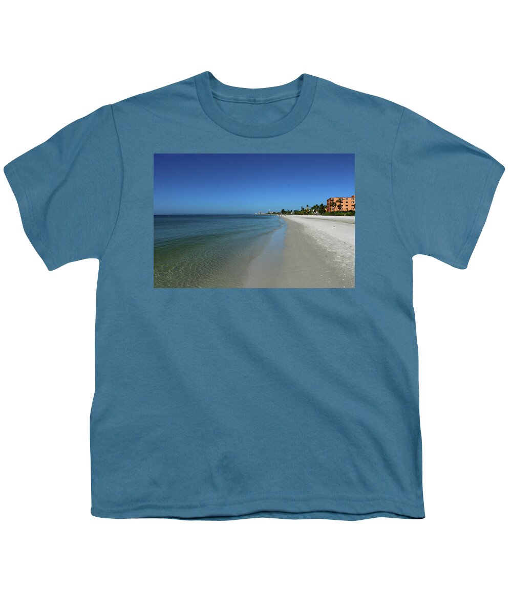 Architecture Youth T-Shirt featuring the photograph Fort Myers Beach November 2017 by Christiane Schulze Art And Photography
