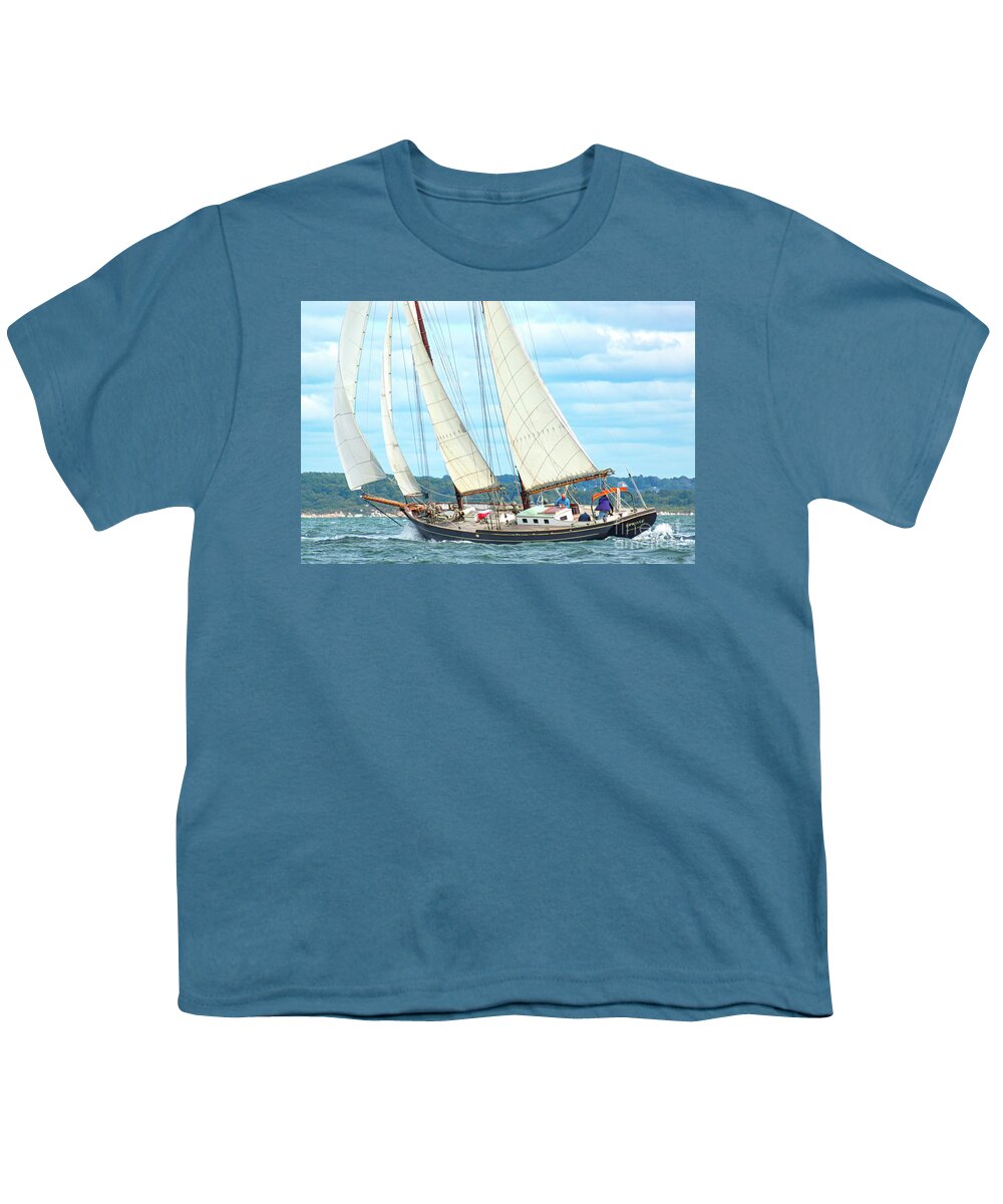 Amistad Youth T-Shirt featuring the photograph From Chatham by Joe Geraci