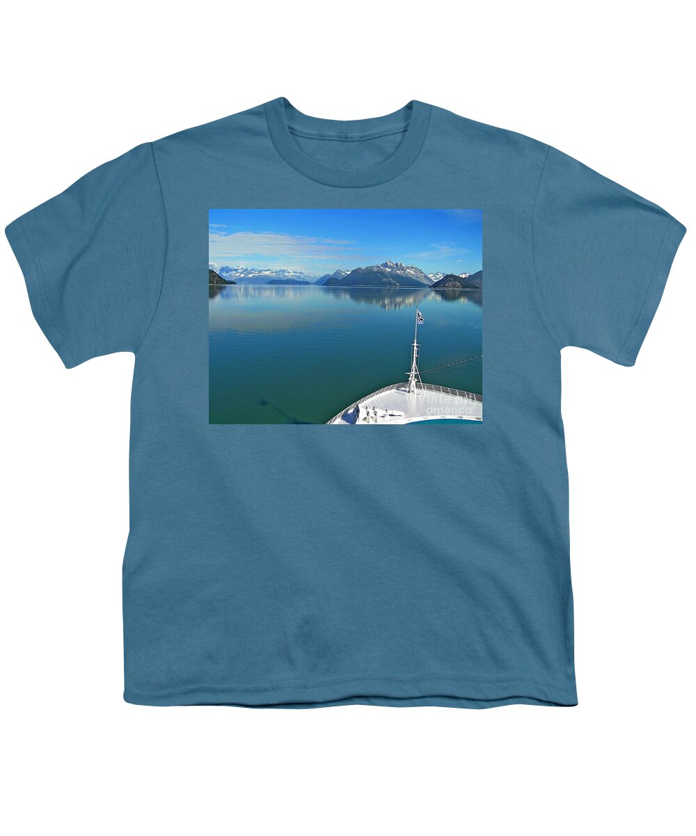 Glacier Bay National Park Youth T-Shirt featuring the photograph Glacier Bay by Steve Brown