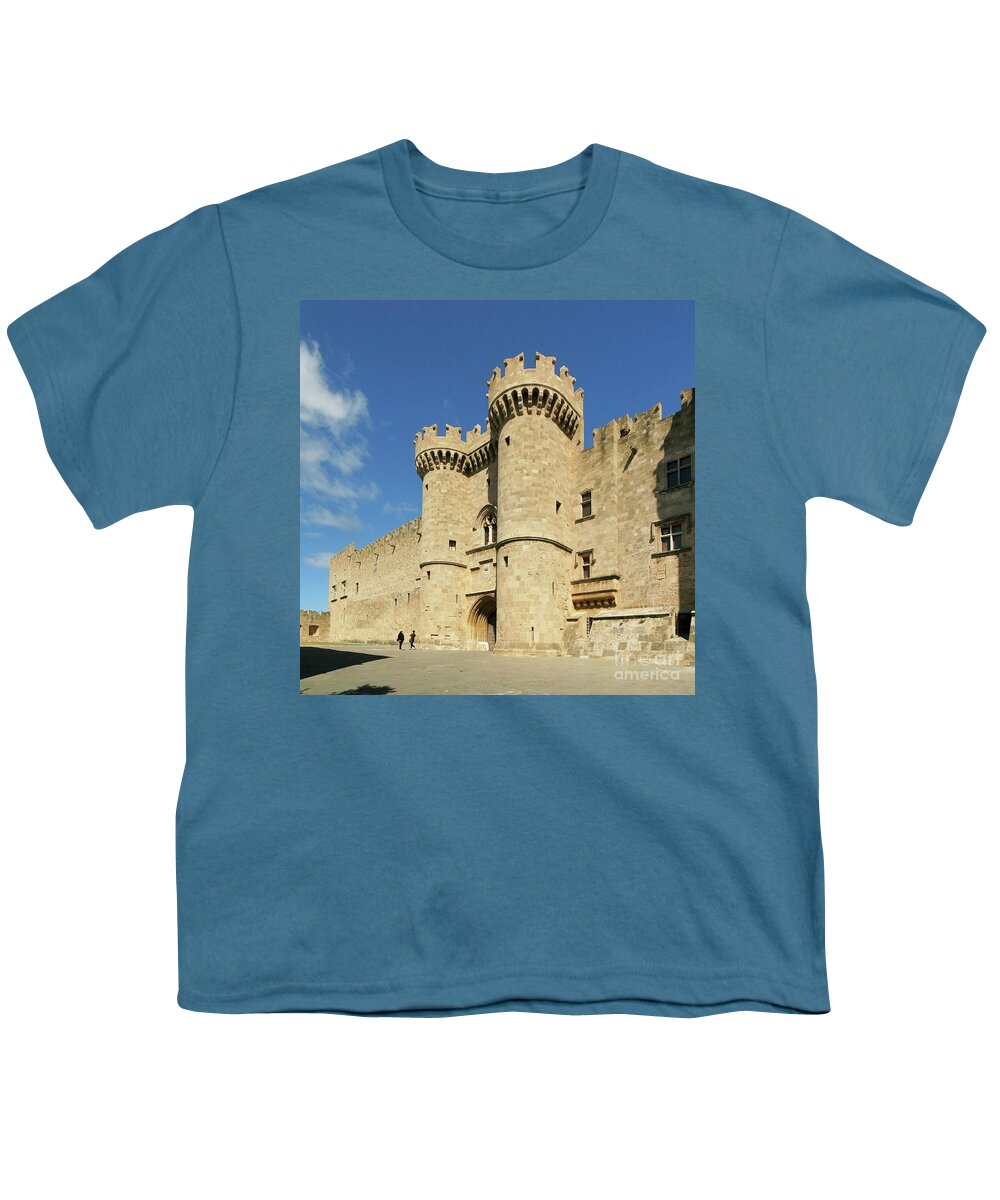 Prott Youth T-Shirt featuring the photograph Grandmaster Palace Rhodes Island Greece 2 by Rudi Prott