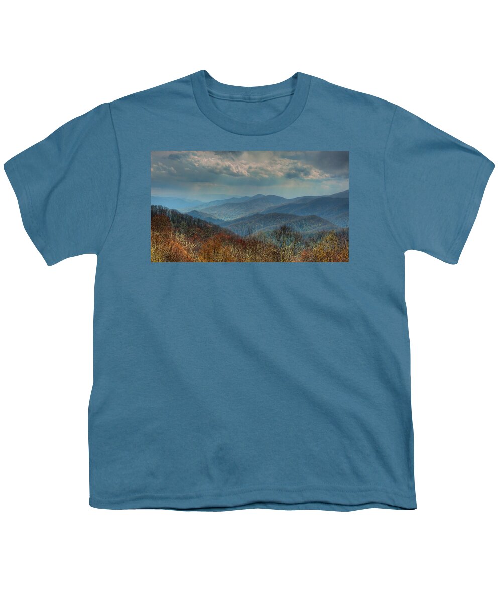 Great Smoky Mountains Youth T-Shirt featuring the photograph Great Smoky Mountains by Brenda Jacobs