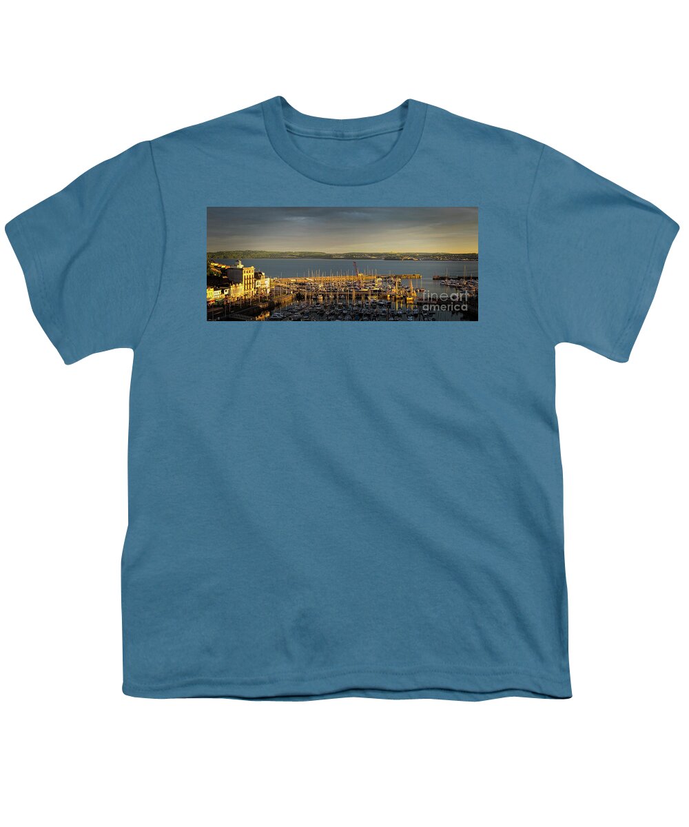 Nag004502 Youth T-Shirt featuring the photograph Harbor Light by Edmund Nagele FRPS
