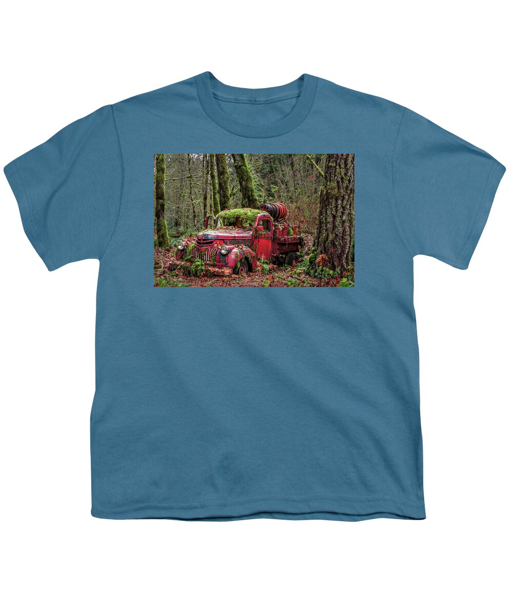 Mother Nature Youth T-Shirt featuring the photograph Hybrid Fire Truck by William Blonigan