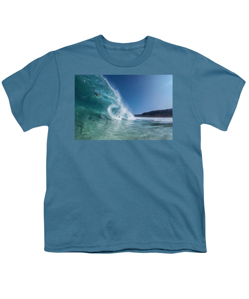 Surf Youth T-Shirt featuring the photograph In The Curl by Sean Davey