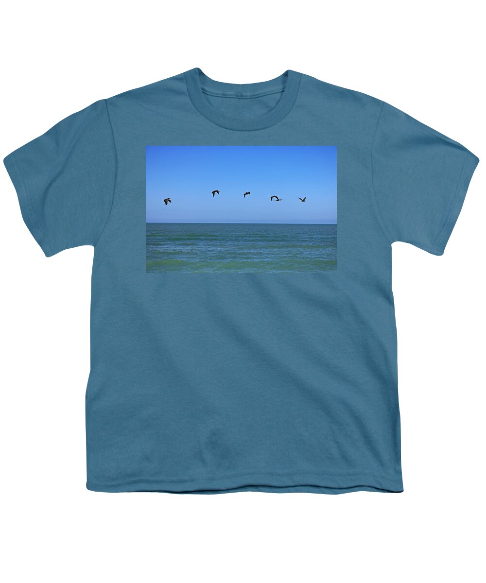 Pelican Youth T-Shirt featuring the photograph Independent Characters by Michiale Schneider