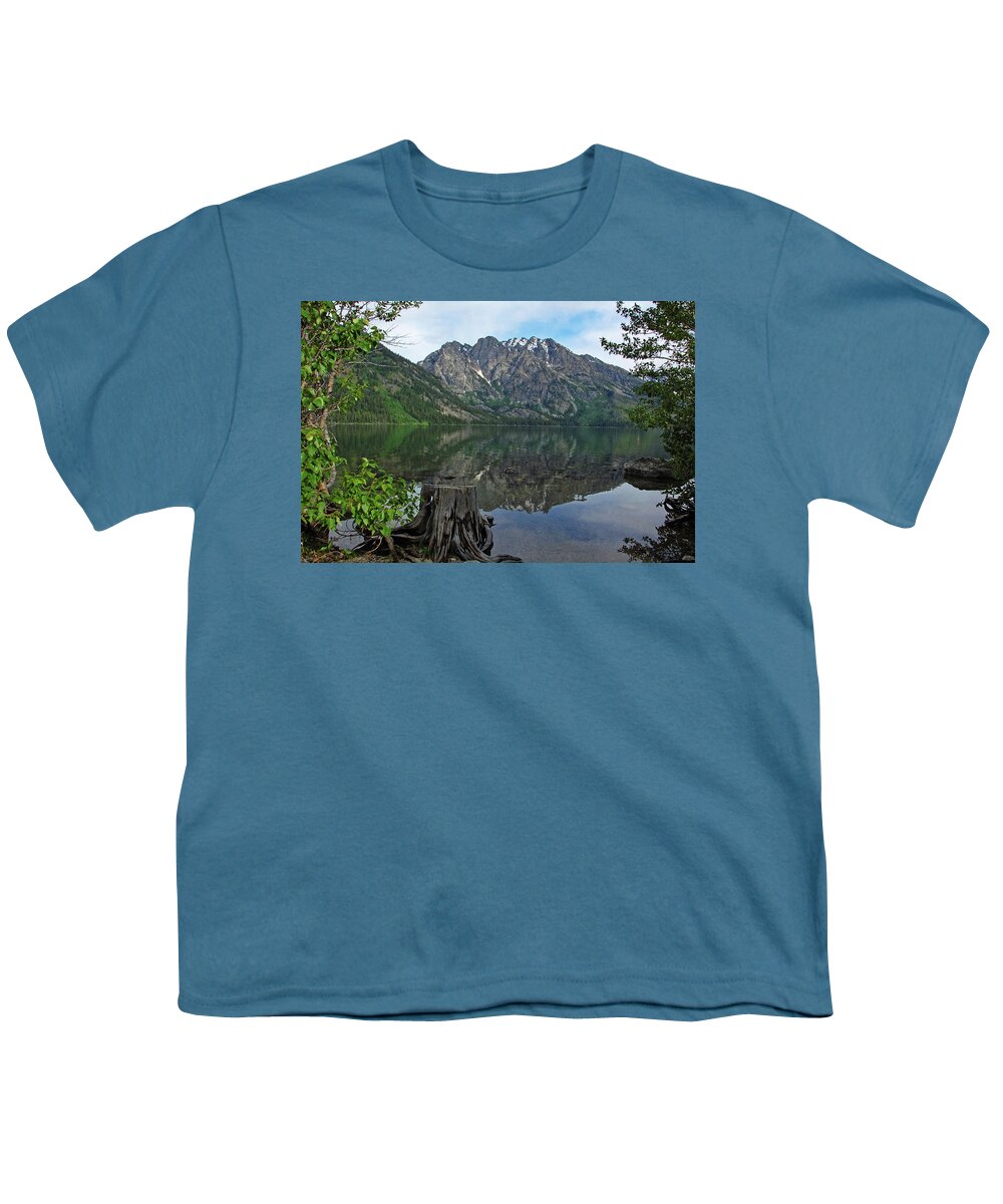 Jenny Lake Youth T-Shirt featuring the photograph Jenny Lake by Ben Prepelka