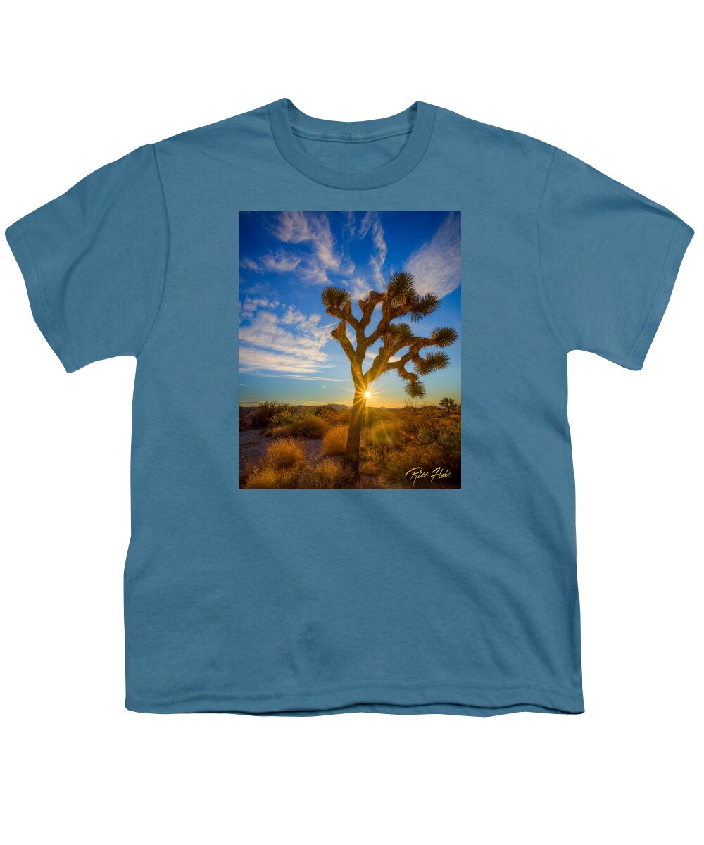 California Youth T-Shirt featuring the photograph Joshua Eclipse by Rikk Flohr