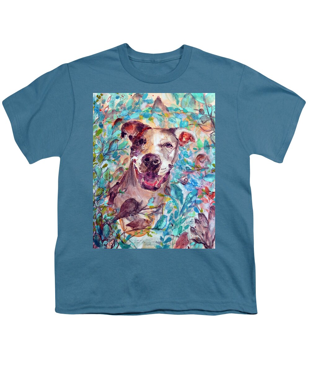  Youth T-Shirt featuring the painting Leon by Ashleigh Dyan Bayer