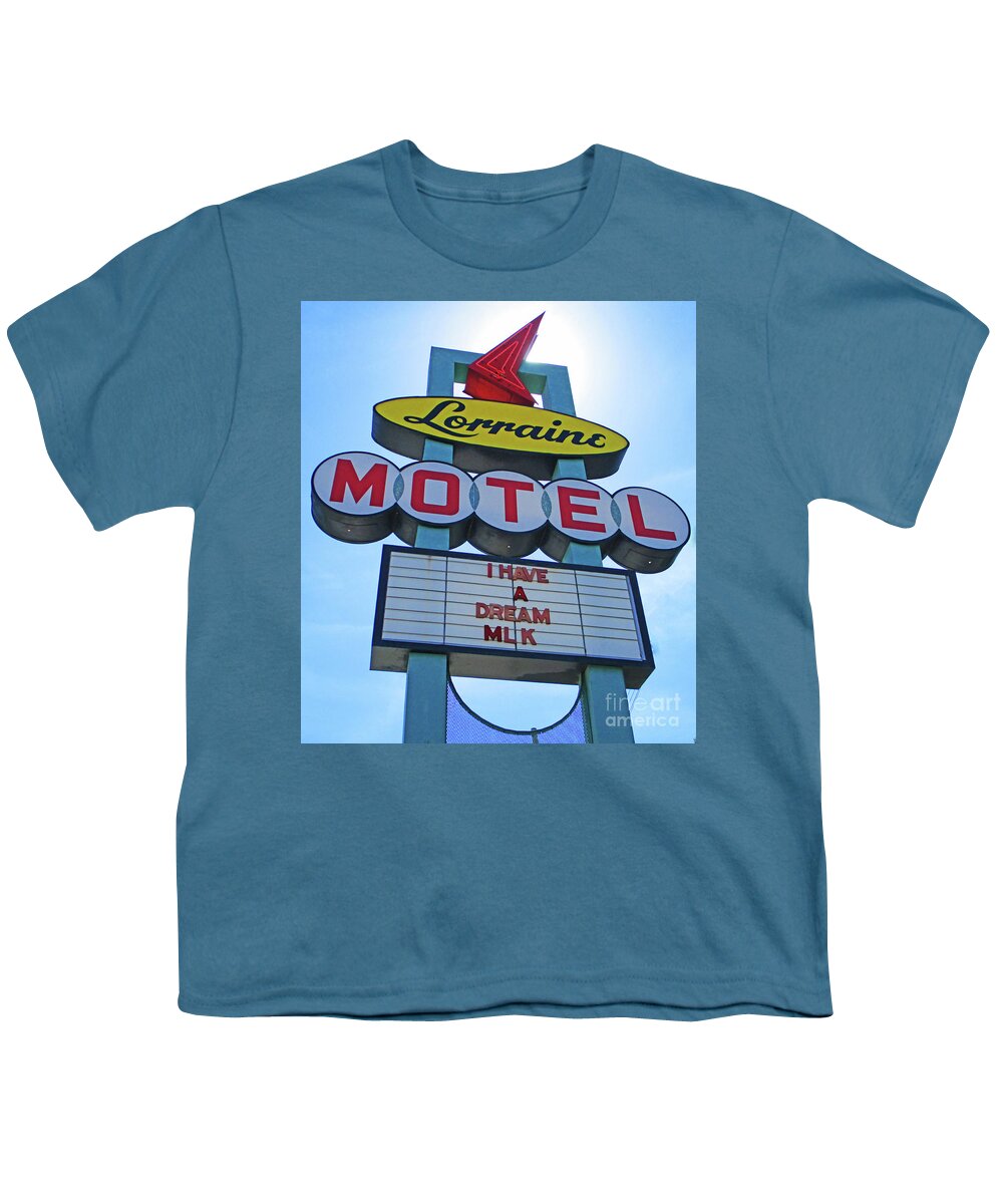 Lorraine Youth T-Shirt featuring the photograph Lorraine Motel 3 by Randall Weidner