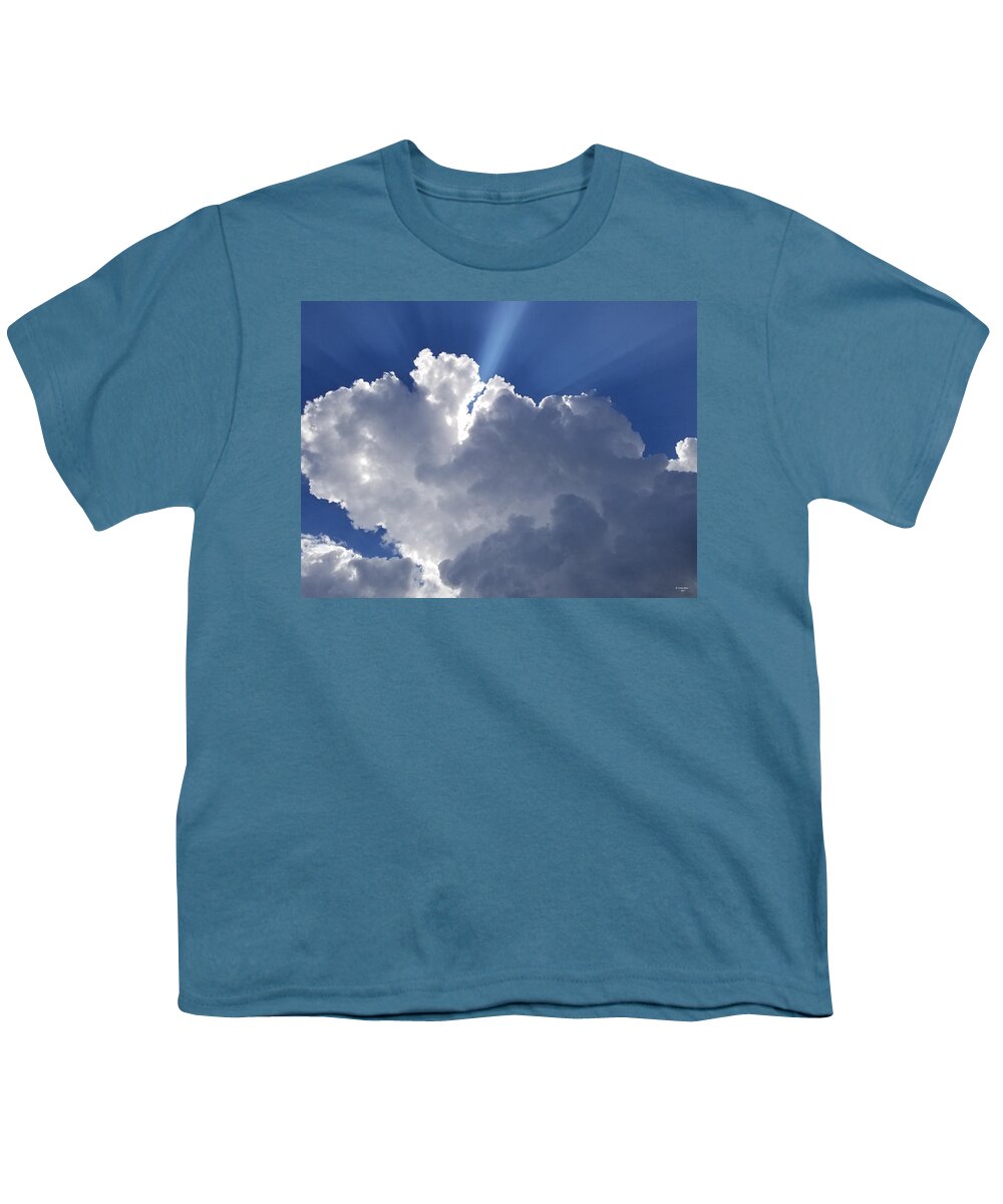 Clouds Youth T-Shirt featuring the painting Love at First Sight by Judith Rhue